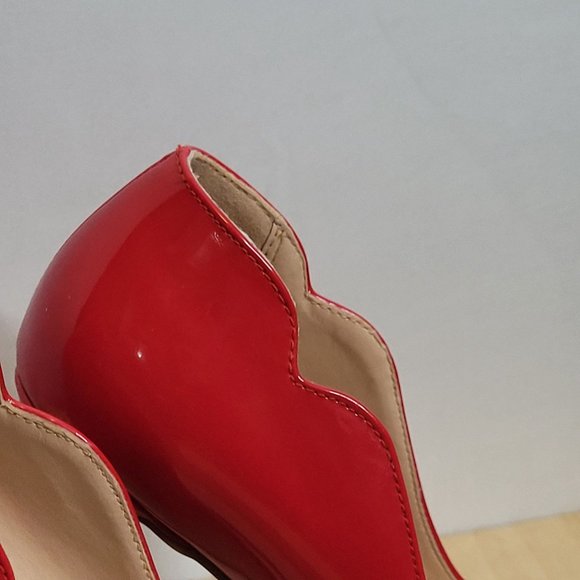 Red Comfity Stiletto Spike Heels 4.75 Inches Tall Women 6.5-7 No Size Printed - Picture 3 of 10